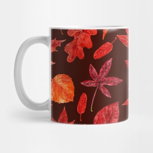 Autumn leaves watercolor Mug